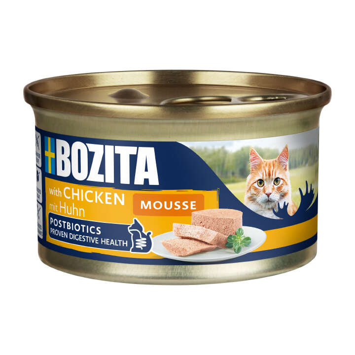 BOZITA Katzen-Nassfutter Mousse Farm Mix